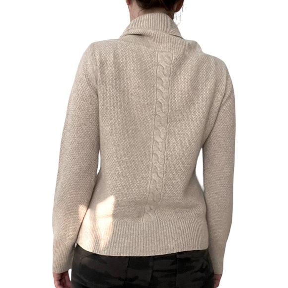 MAX MARA NETTARE LUXE CASHMERE PULLOVER SWEATER NEUTRAL COWL NECK WOMEN SZ SMALL - Picture 2 of 16